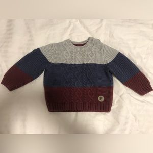 Knit baby boy sweater